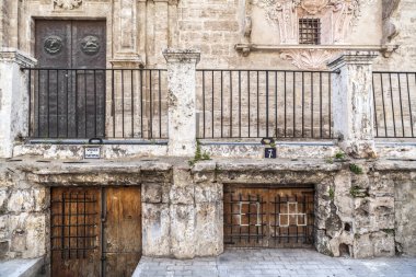Antik kilise Sant Joan del Mercat, Barok tarzı, şehir merkezi Valencia.Spain.