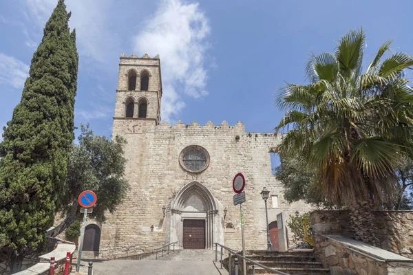 Chiesa Gotica Santa Maria Blanes Catalogna Spagna — Foto Stock