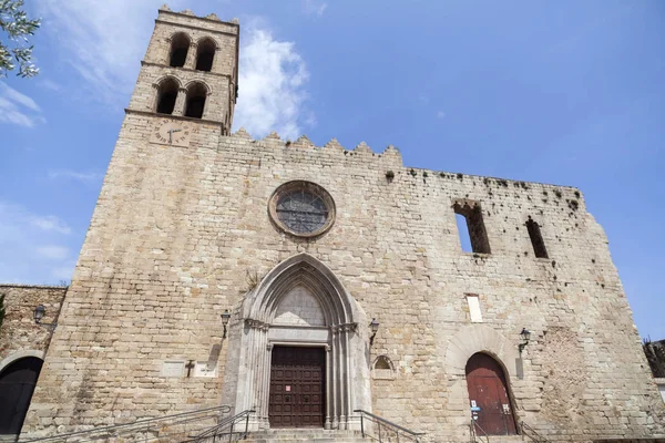 Gotische Kirche Von Santa Maria Blanes Catalonia Spain — Stockfoto