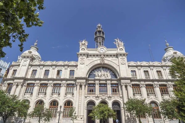 Klasik Bina Correos Telegrafos Şehir Merkezi Valencia Spain Içinde — Stok fotoğraf
