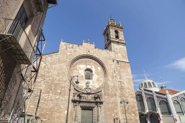 Igreja Antiga Sant Joan Del Mercat Estilo Barroco Centro Cidade — Fotografia de Stock