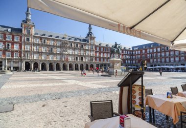  Ana kare, Plaza Mayor, Madrid.
