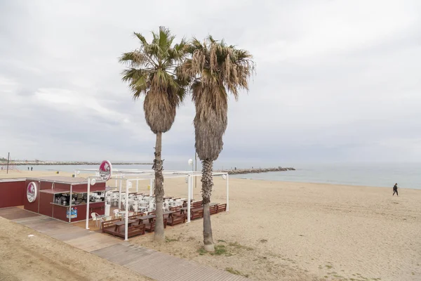 Playa Mediterránea Barcelona España — Foto de Stock