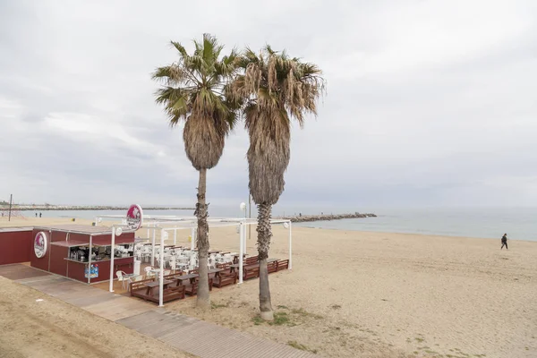 Plage Méditerranéenne Barcelone Espagne — Photo