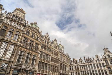 Ana Meydanı, Grand Place, ikonik şehir Brüksel noktası tarihi binalar.