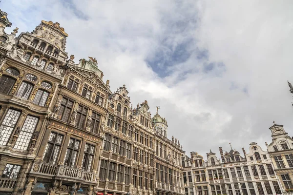 Edifici Storici Nella Piazza Principale Grand Place Iconico Punto Bruxelles — Foto Stock