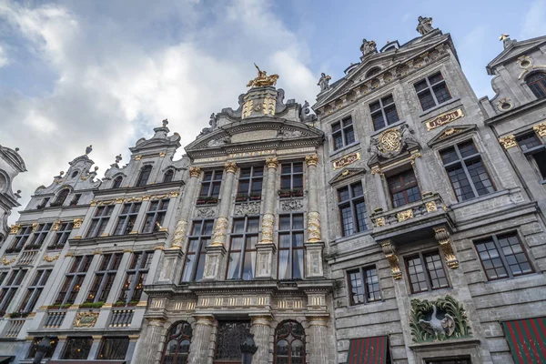 Edifici Storici Nella Piazza Principale Grand Place Iconico Punto Bruxelles — Foto Stock