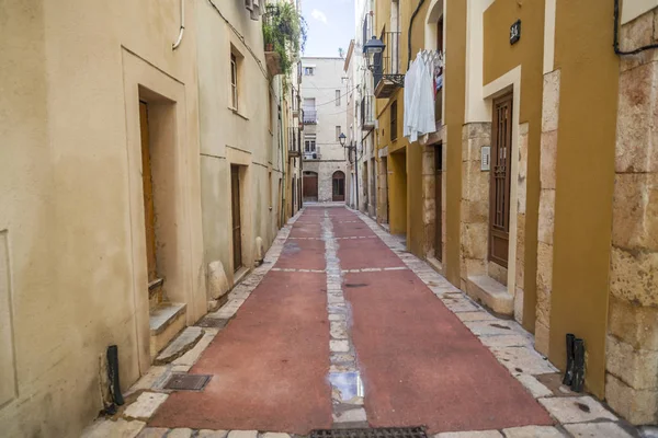 Antigua Calle Centro Histórico Tarragona Catalonia España — Foto de Stock