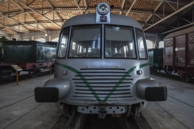  Demiryolu Müzesi ben la Geltru, il Barselona Vilanova eğitiyor. İspanya.