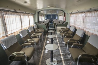  Demiryolu Müzesi ben la Geltru, il Barselona Vilanova eğitiyor. İspanya.