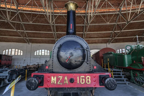 Trem Museu Ferroviário Vilanova Geltru Província Barcelona Catalunha Espanha — Fotografia de Stock