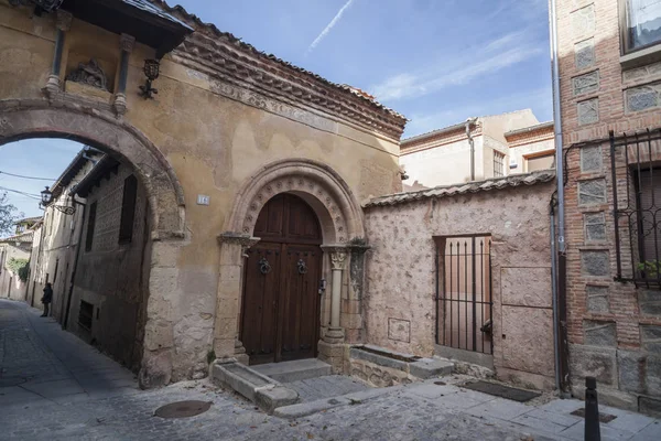 Antiga Rua Centro Histórico Segóvia Castilla Leon Espanha — Fotografia de Stock