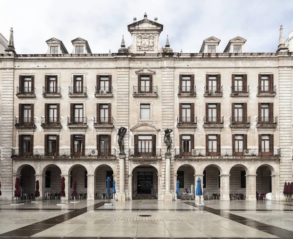 Praça Vista Rua Plaza Porticada Santander Espanha — Fotografia de Stock