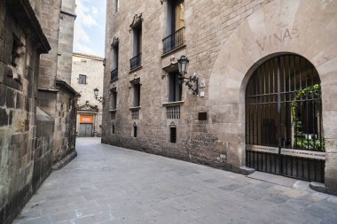 Cadde görünümü gothic Mahallesi'nin Barcelona.Spain.