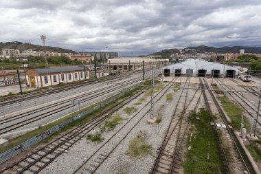 Barselona Sant Andreu mahallesinde demiryolu tesisleri,  