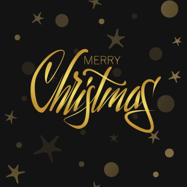 Mutlu Noeller Altın Harf Tasarımı. vektör illüstrasyonu