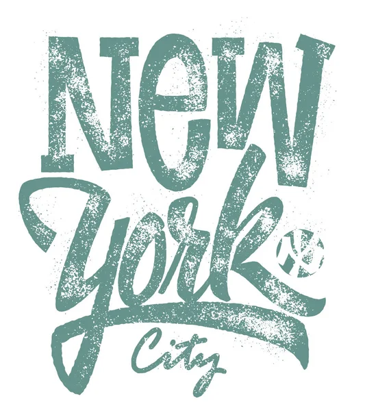 Korku veren New York City tipografi, t-shirt baskı tasarım — Stok Vektör