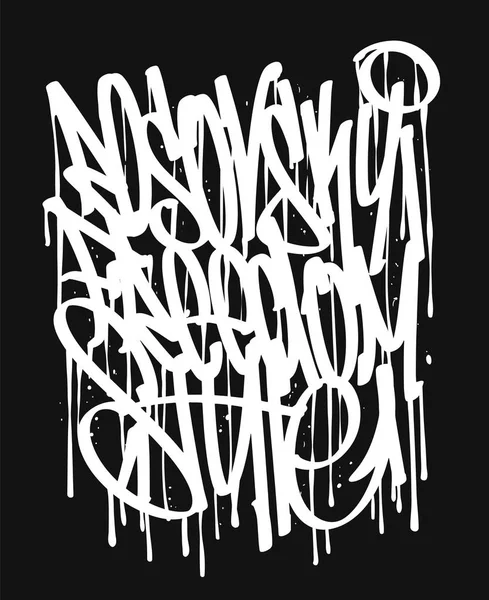 Vektor-Graffiti-Tags, T-Shirt-Print-Design und andere Anwendungen — Stockvektor