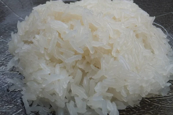 白いもち米を調理 — ストック写真