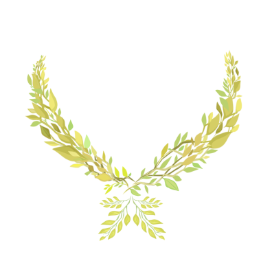 Arkaplansız dallanmış yaprak dekorasyonunun çizimi