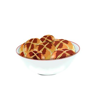 Geçmişi olmayan bir kase ekmeğin çizimi