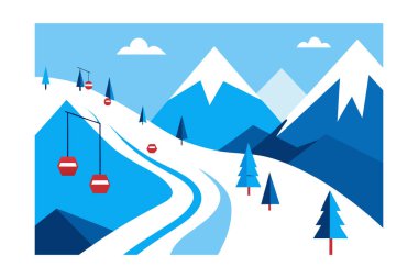 Kış- kayak-dağ-panorama- sandalye- asansörler