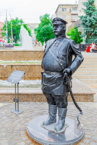 萨拉托夫 俄罗斯 2018年7月18日 警察纪念碑 — 图库照片