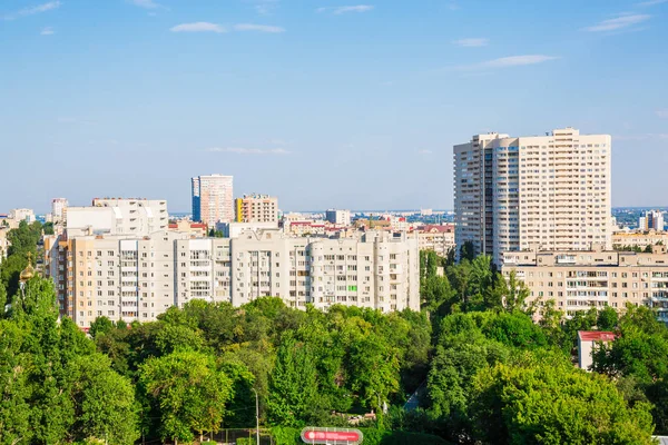 Kentsel Peyzaj Kat Yükseklikten Modern Mimarisi Çok Katlı Binalar Şehir — Stok fotoğraf