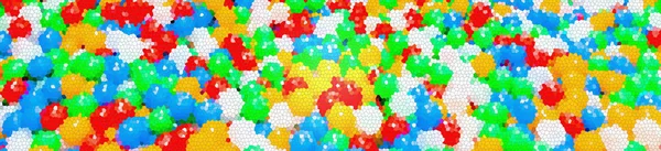 Mozaik Doku Arka Plan Renkli Plastik Toplar Renk Soyutlama — Stok fotoğraf