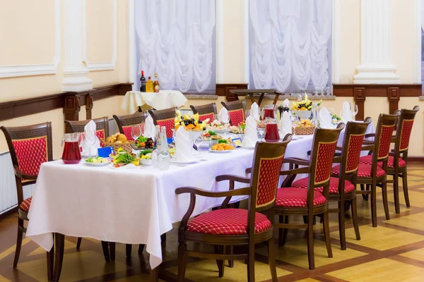 Bankiet Restauracji Różnych Przysmaków Przekąski Napoje Gali Catering — Zdjęcie stockowe