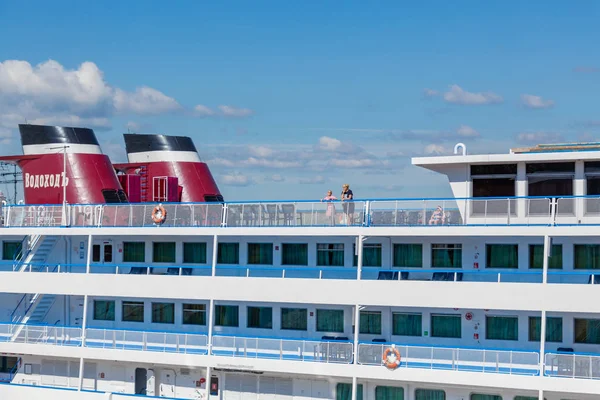 Samara Rosja Lipca 2019 Four Deck Cruise Liner Semyon Budenny — Zdjęcie stockowe