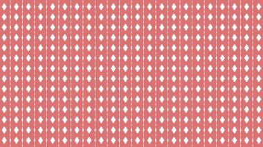 Beyaz Geometrik Rhombus 'ların ve pembe arka plandaki çizgilerin görsel olarak karmaşıklaştırılmış ve tekrarlanan modeli, arka plan, tekstil ya da dijital tasarım elementi olarak kullanmak için mükemmel..