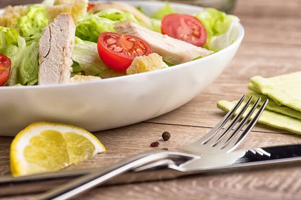 Salat Essen Abendessen Tomate Mahlzeit Gesund Frisch Gemüse Mittagessen Teller — Stockfoto