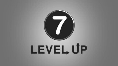 Numara sayacıyla aynı seviyeye getir. Metni daire sayacı animasyonuyla aynı seviyeye getir. Neon seviyesi yükseltme işareti ve üst seviye