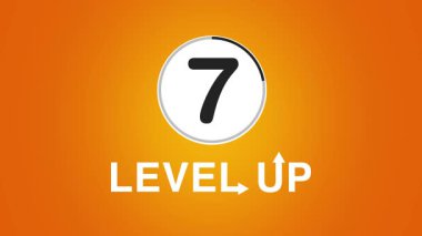 Numara sayacıyla aynı seviyeye getir. Metni daire sayacı animasyonuyla aynı seviyeye getir. Neon seviyesi yükseltme işareti ve üst seviye