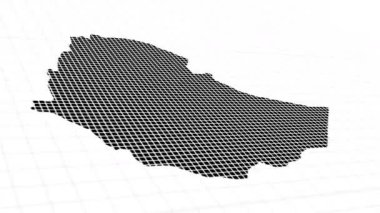  Etiyopya harita animasyonu, Parlayan neon Etiyopya haritası animasyon arka planı. Kırsal alan çizgisi animasyonu. Coğrafya için dijital ülke ana hatları simgesi