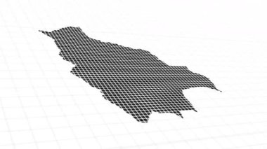 Bolivya haritası animasyonu, Parlayan Bolivya haritası animasyon arka planı. Kırsal alan çizgisi animasyonu. Coğrafya için dijital ülke ana hatları simgesi