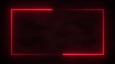 Rectangle light blaze with smoke texture pattern, abstract effect background. Blazing rectangular frame with fiery edges and dark center