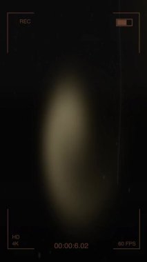 Camcorder VHS recording overlay background vertical video. Glitched Ending to an Old Analog VHS Videotape on Video camera recorder screen overlay