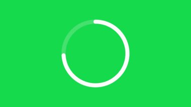 Loading circle icon animation on transparent background. Rounding Loading Circle Icon Animation. Loopable Preloader animation for Chroma Key