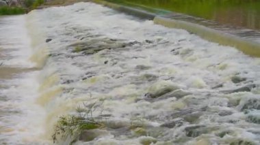 Şiddetli yağmur ve selden sonra. Yüksek kalite 4k görüntü