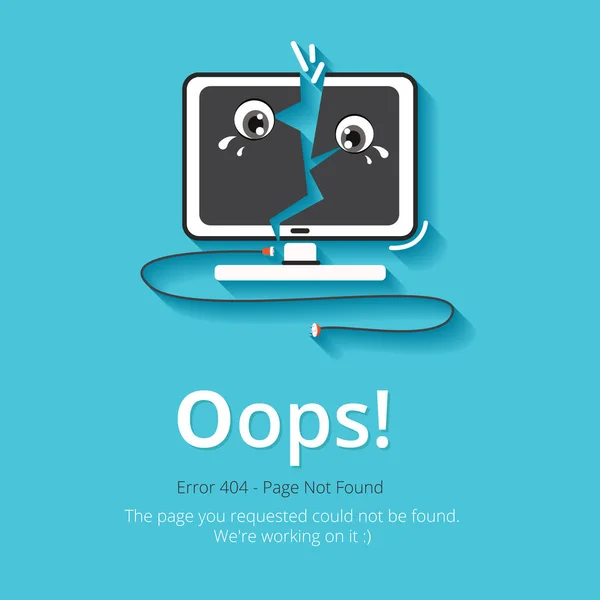 Errore 404 Progettazione Vettoriale Del Layout Pagina Sito Web 404 Grafiche Vettoriali
