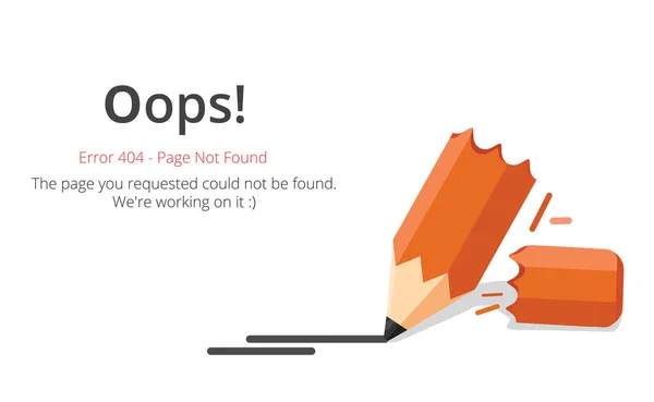 Errore 404 Progettazione Vettoriale Del Layout Pagina Sito Web 404 Vettoriale Stock