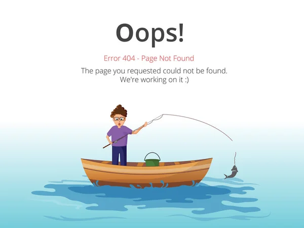 Errore 404 Progettazione Vettoriale Del Layout Pagina Sito Web 404 Illustrazioni Stock Royalty Free