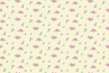 Kusursuz çiçek deseni. Karalama şeklinde taşıyıcı çiçek ve yapraklar.. 