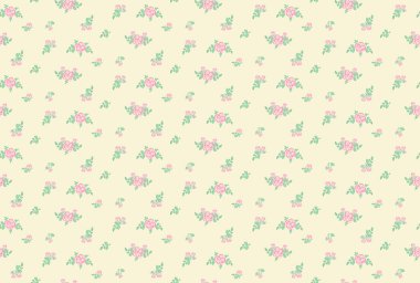 Kusursuz çiçek deseni. Karalama şeklinde taşıyıcı çiçek ve yapraklar.. 