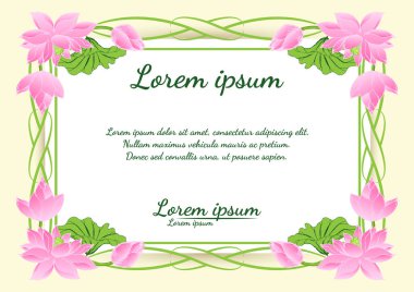 güzel çiçek çerçevesi vektörü. Çiçekli tebrik kartı, suluboya, düğün, doğum günü ve diğer tatiller için davetiye olarak kullanılabilir..