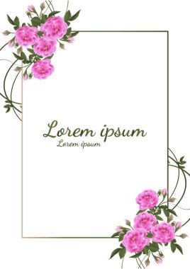 Kırmızı gülleri ve yaprakları olan güzel bir buket. Çiçek aranjmanı. Tasarım tebrik kartı ve düğün davetiyesi, doğum günü, Sevgililer Günü, Anneler Günü ve diğer tatiller..