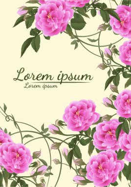 Kırmızı gülleri ve yaprakları olan güzel bir buket. Çiçek aranjmanı. Tasarım tebrik kartı ve düğün davetiyesi, doğum günü, Sevgililer Günü, Anneler Günü ve diğer tatiller..