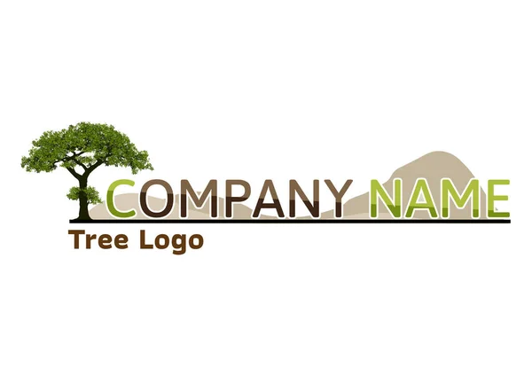 Strom Logo Abstraktní Design Vektor Eco Koncepce Tree Realistické — Stockový vektor